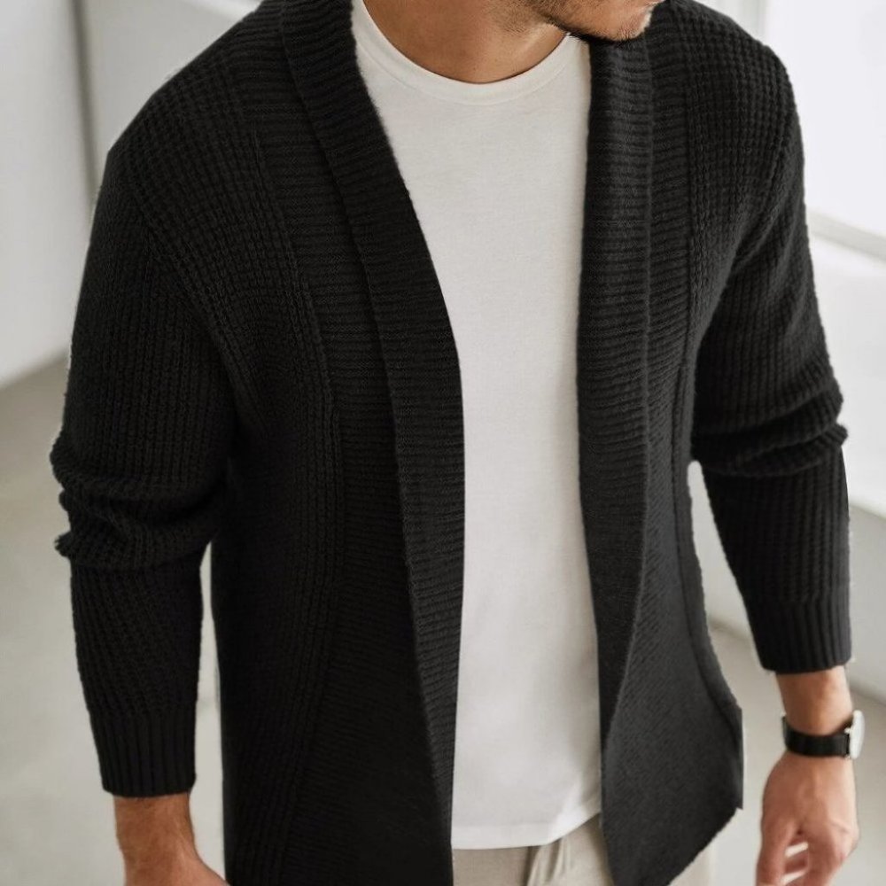 Black Mens Cardigan